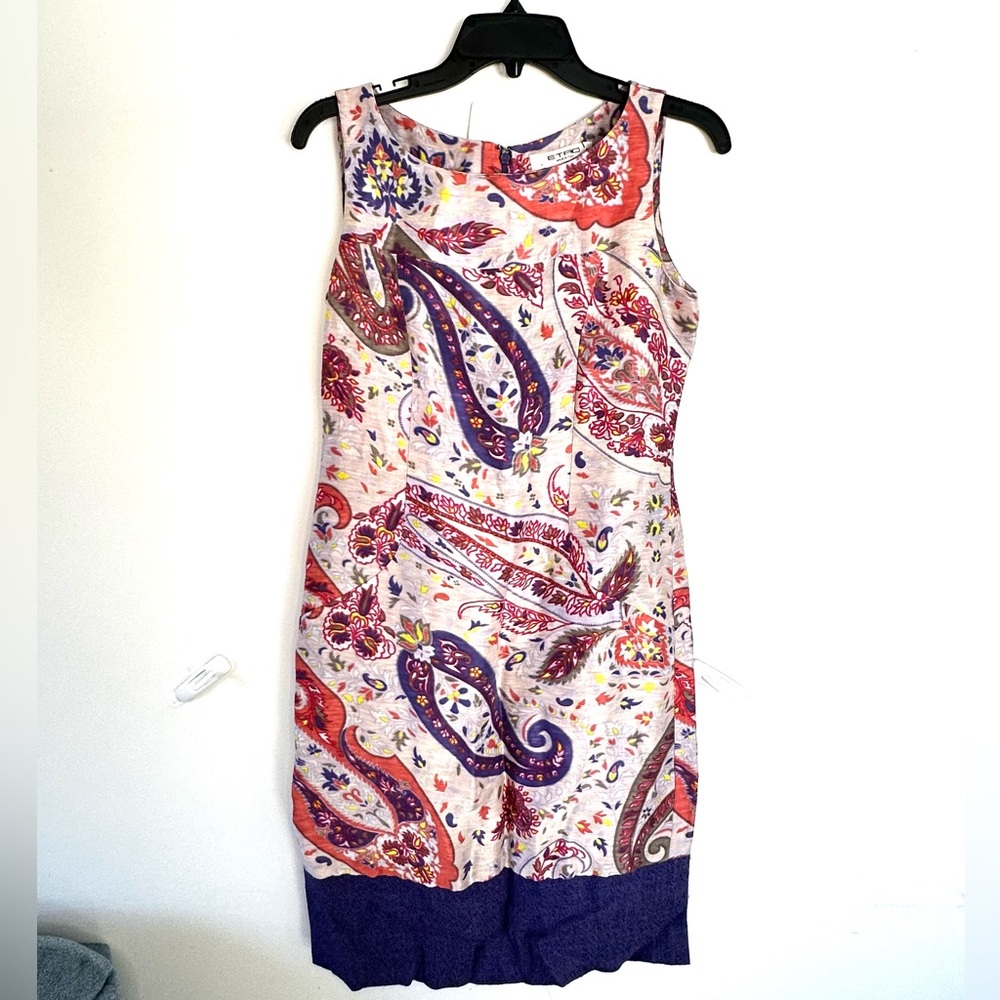 💜💛Etro Collection Sleeveless Paisley Print Chemise - Size 44 💜💛